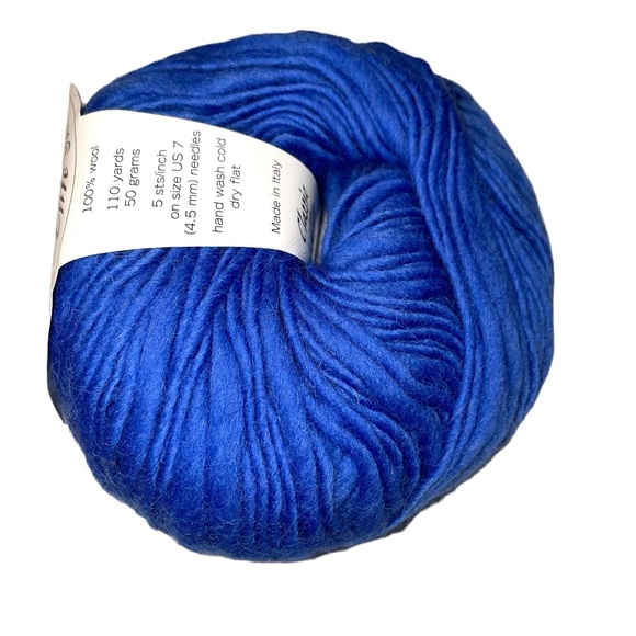 Lot of 10 Classic Elite Desert Thick Thin Single Ply Worsted Wool Yarn Blue - Picture 3 of 8